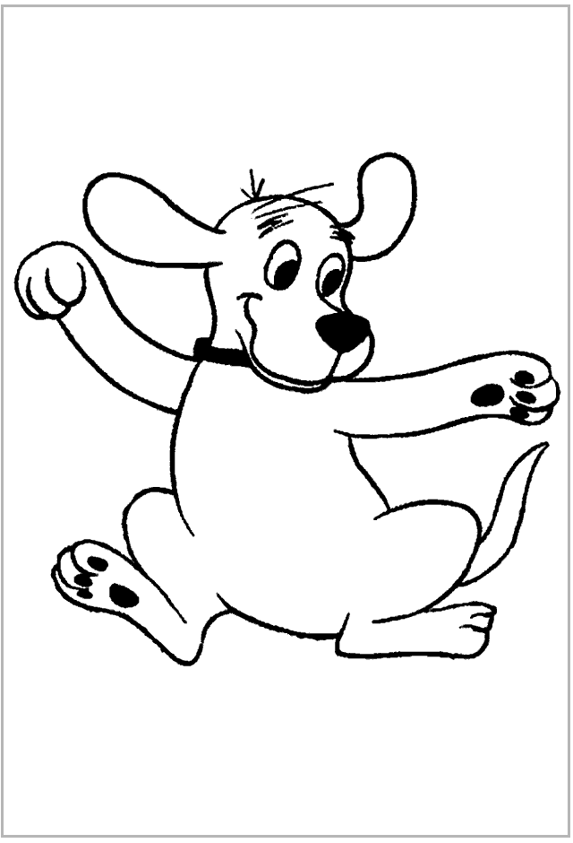 coloriage clifford le grand chien rouge